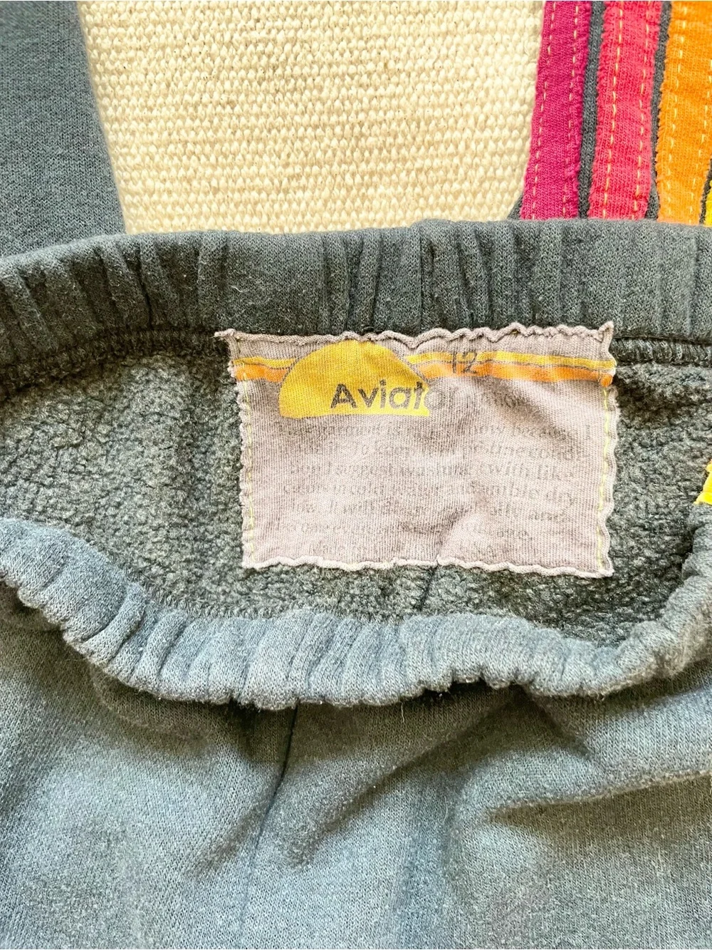 Aviator Nation Youth Rainbow Stripe  Sweatpants Size 12